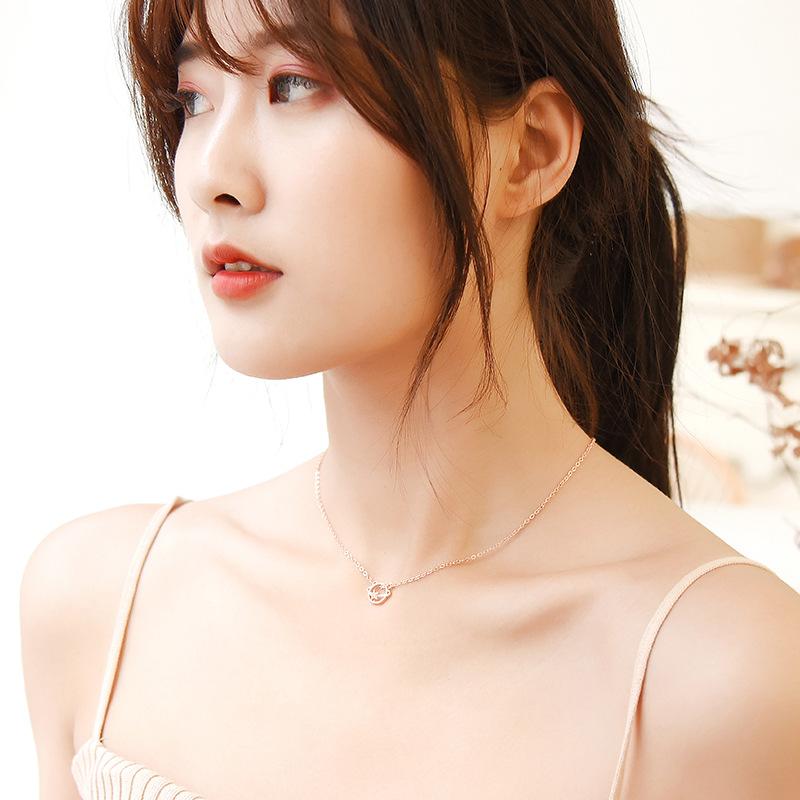 Xiaohongshu Same Necklace Female Dream Planet Collarbone Chain Fashion Temperament Simple Neck Chain Female