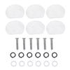 6 Stück Set Stimmmechaniken Maschinenschlüssel Acrylknöpfe für Gitarre(# 1)