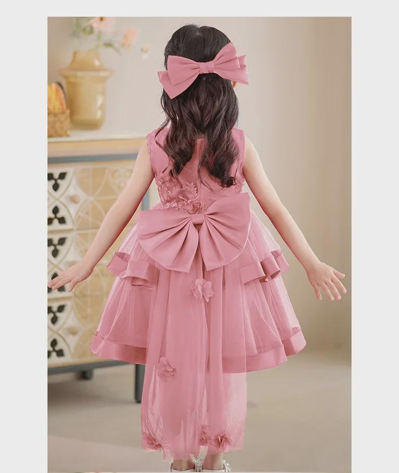 Summer Princess Dress for Girls - High-End Tulle Skirt & Flower Girl Catwalk Costume