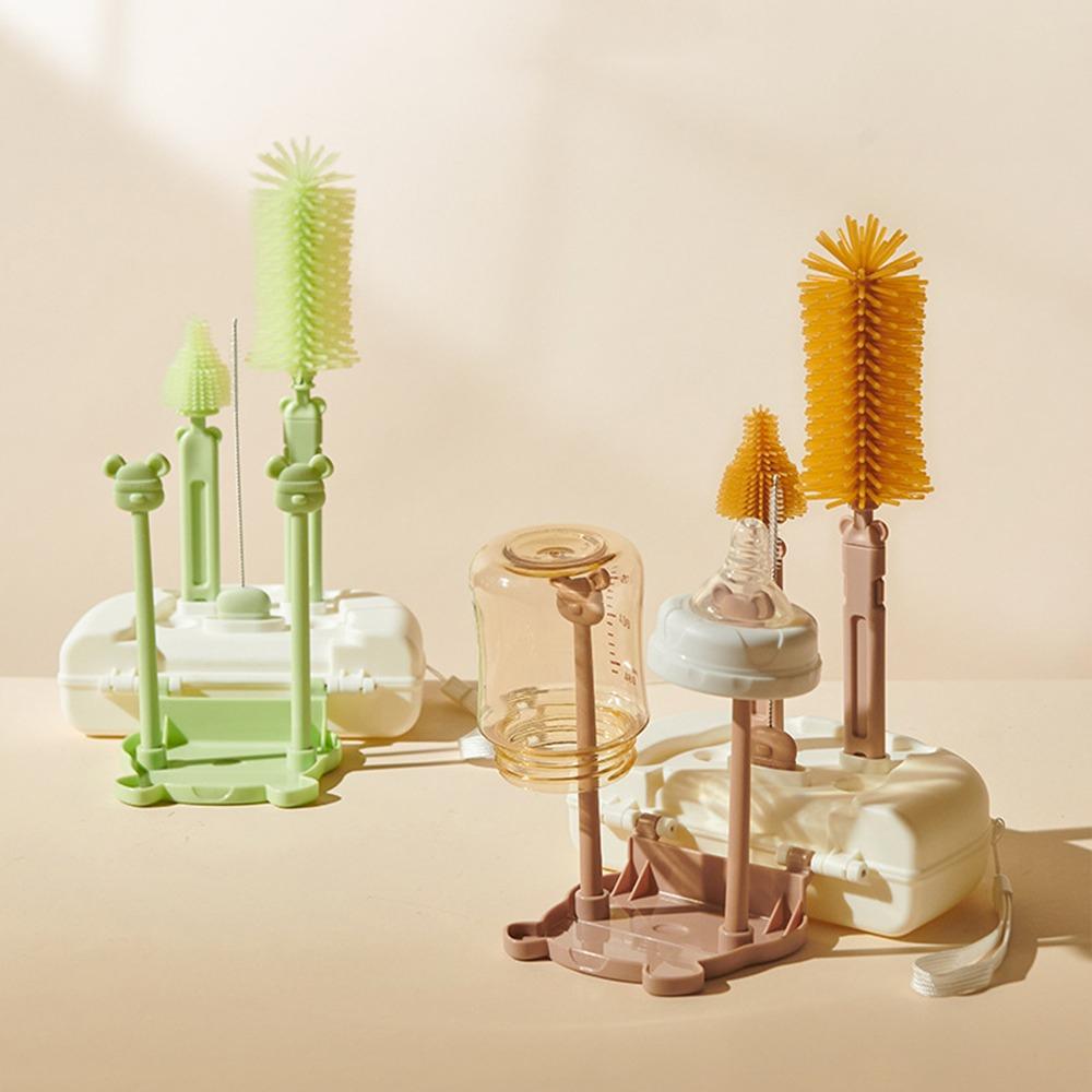 8 In 1 Baby Bottle Brush Kit Multifunctional Pacifier Straw Scrubber  Kitchen Cleaning Tool Set