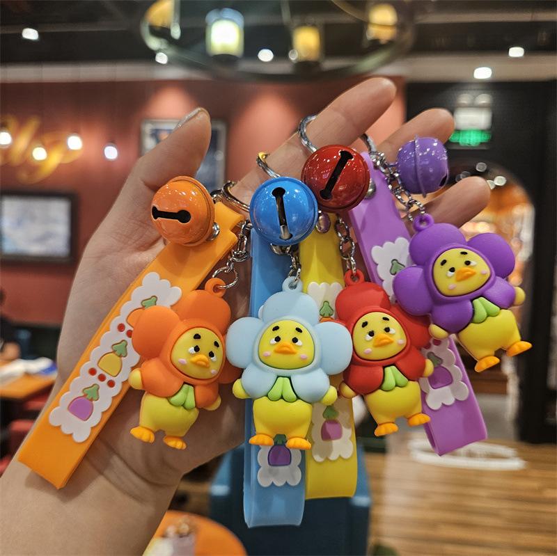 Internet-Berühmtheit Cartoon-Puppe Schlüsselanhänger Taschenanhänger Studentenanhänger Niedlicher PVC-Schlüsselanhänger Paar Auto Schmuck