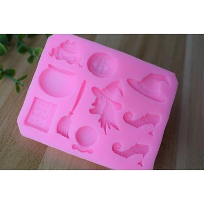 Halloween Wizard Props Fondant Silicone Mould DIY Chocolate Baking Cake Decorating Clay Mould