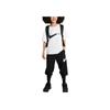 Nike Sportswear Printed Logo Breathable Round Neck Short Sleeve T-Shirt Kids tops White HM4730-100
