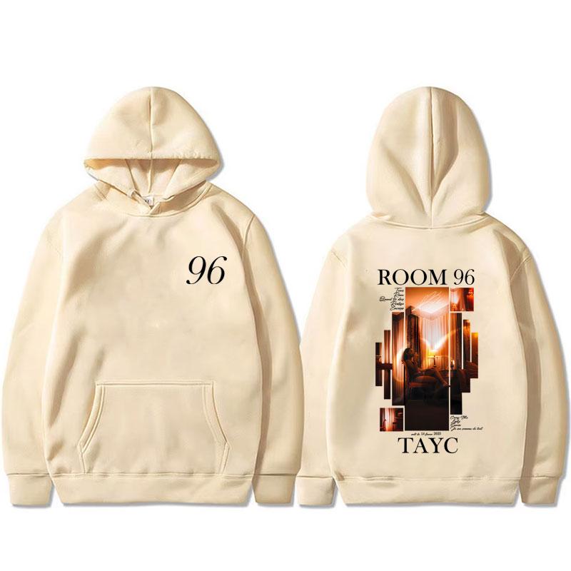 Rapper Tayc ROOM 96 Album Graphic Hoodie Men's Hip Hop Fashion Pop Music Sweatshirt Male Casual Vintage Fleece Cotton Hoodies
