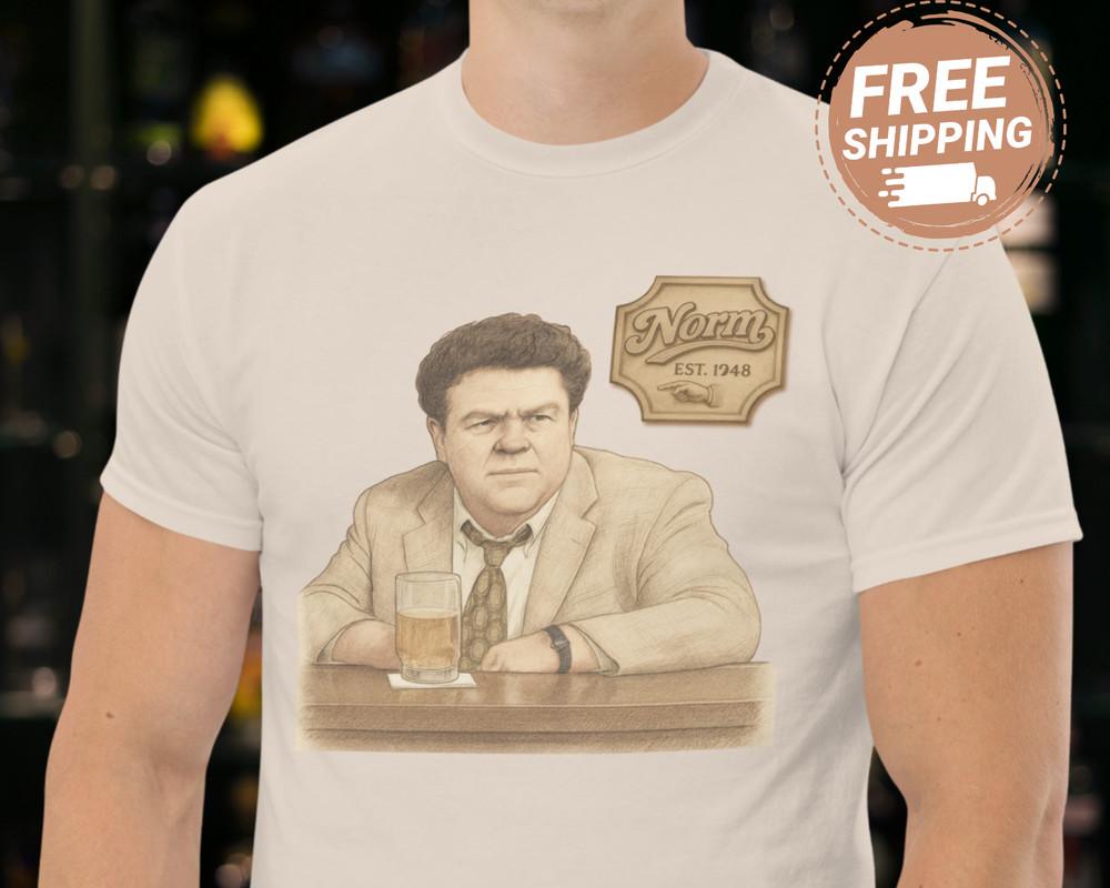 George Wendt Tribute Shirt Cheers Shirt Cheers Norm Peterson Shirt Retro 80s Tee Unisex T-Shirt M