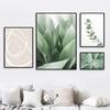 Green Leaf Abstrakte Mädchen Körper Gesicht Linien Nordic Poster Und Drucke Leinwand Malerei Wand Kunst Bilder Für Wohnzimmer Wohnkultur