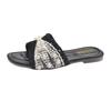 2025 Sandals Pearl with Small Fragrant Wind Beach New Wear Internet Celebrity Skirt Flat Bottom Slippers Women's Summer Fashion Word