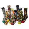 3 Pares Nuevos Set de Calcetines Transparentes Lindos de Gato para Mujer Coreanos Florales Animales Verano Delgados Kawaii Set de Calcetines de Seda para Mujer