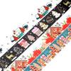NEW 1X 10M Decor Christmas Houses Washi Tape Set for Scrapbooking Adhesive Masking Tape Cute Journaling Kawaii Papelaria