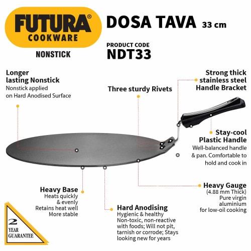 Hawkins/Futura Q41 Nonstick Flat Dosa Tava/Griddle, 13-Inch by Hawkins/Futura