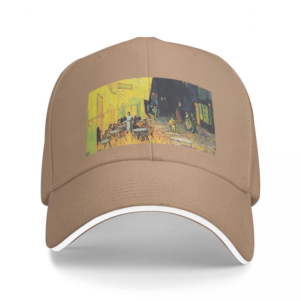 Café Terrace at Night by Vincent van Gogh Baseball Cap fashionable Beach Outing Golf Wear Hat Luxury Brand Boy Cap Women's