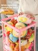 Large Capacity Children's Doll Storage Bucket Toy Organizer Elastic Transparent Basket for Plush Toys And Dolls Home Use