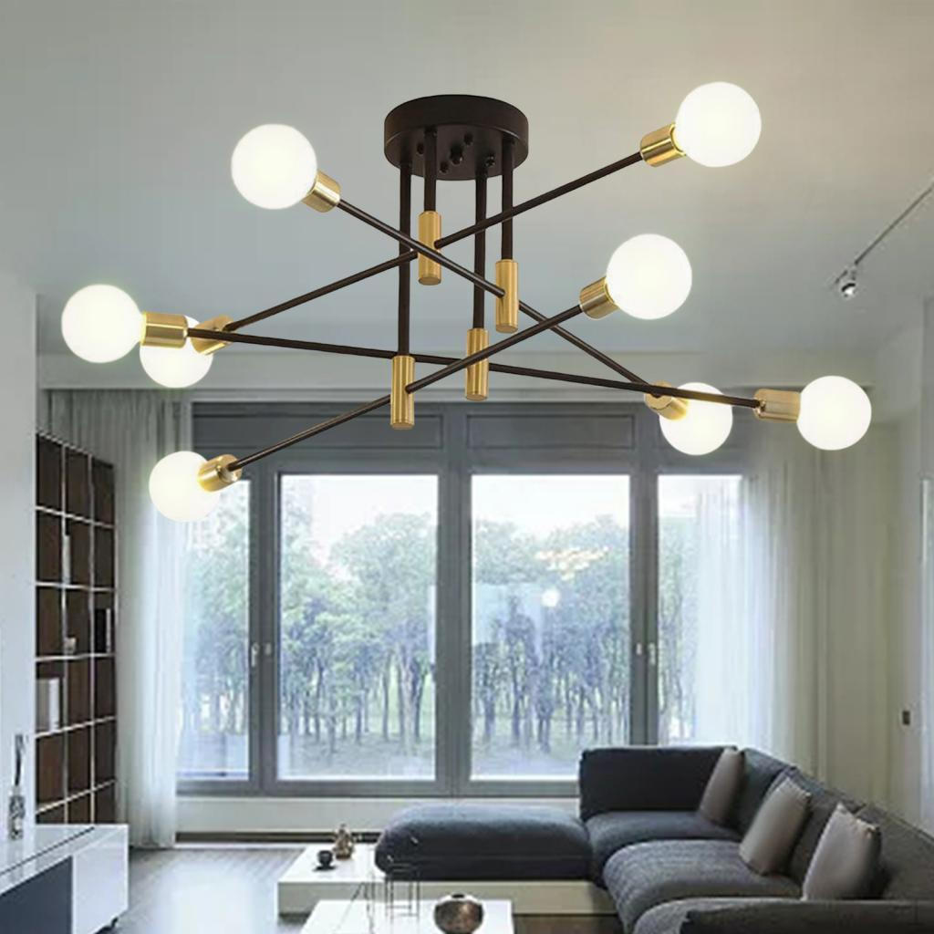 Modern Sputnik Chandelier Ceiling Light for Living Room Dining Hallway