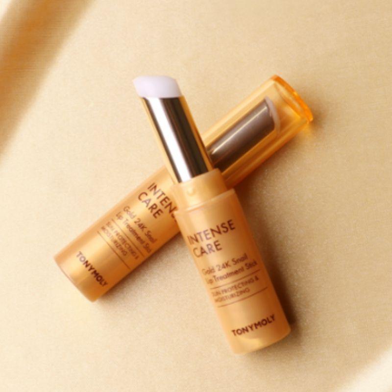 Tonymoly Intense Care Gold 24K Snail Treatment Stick Lip Balm 3.5g – Nourishing Repair Lip Balm for Dry & Chapped Lips | K-Beauty Moisture Care