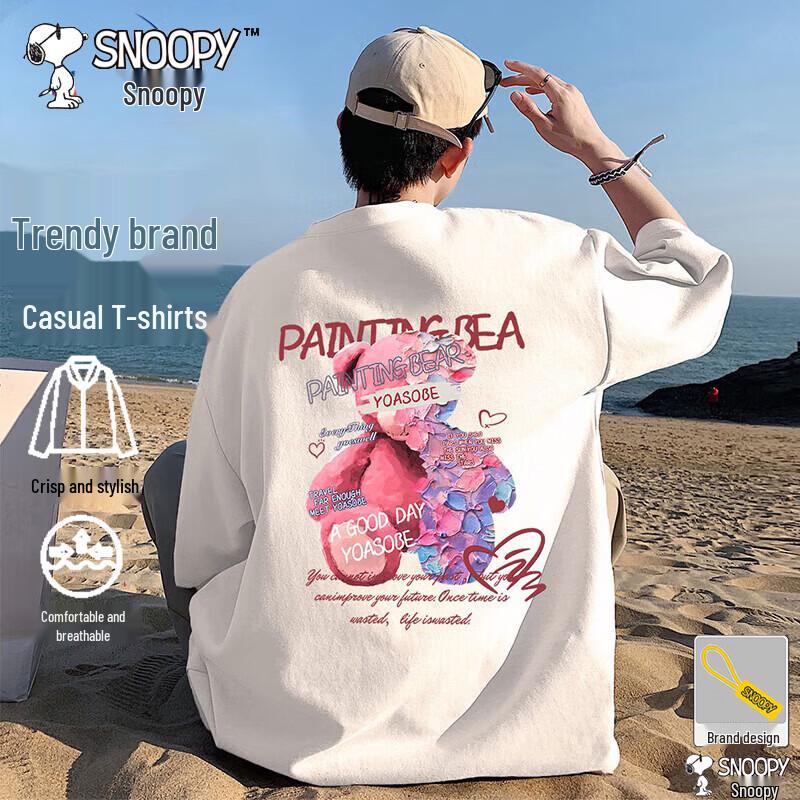 

SNOOPY Men s Short Sleeve T-Shirt L