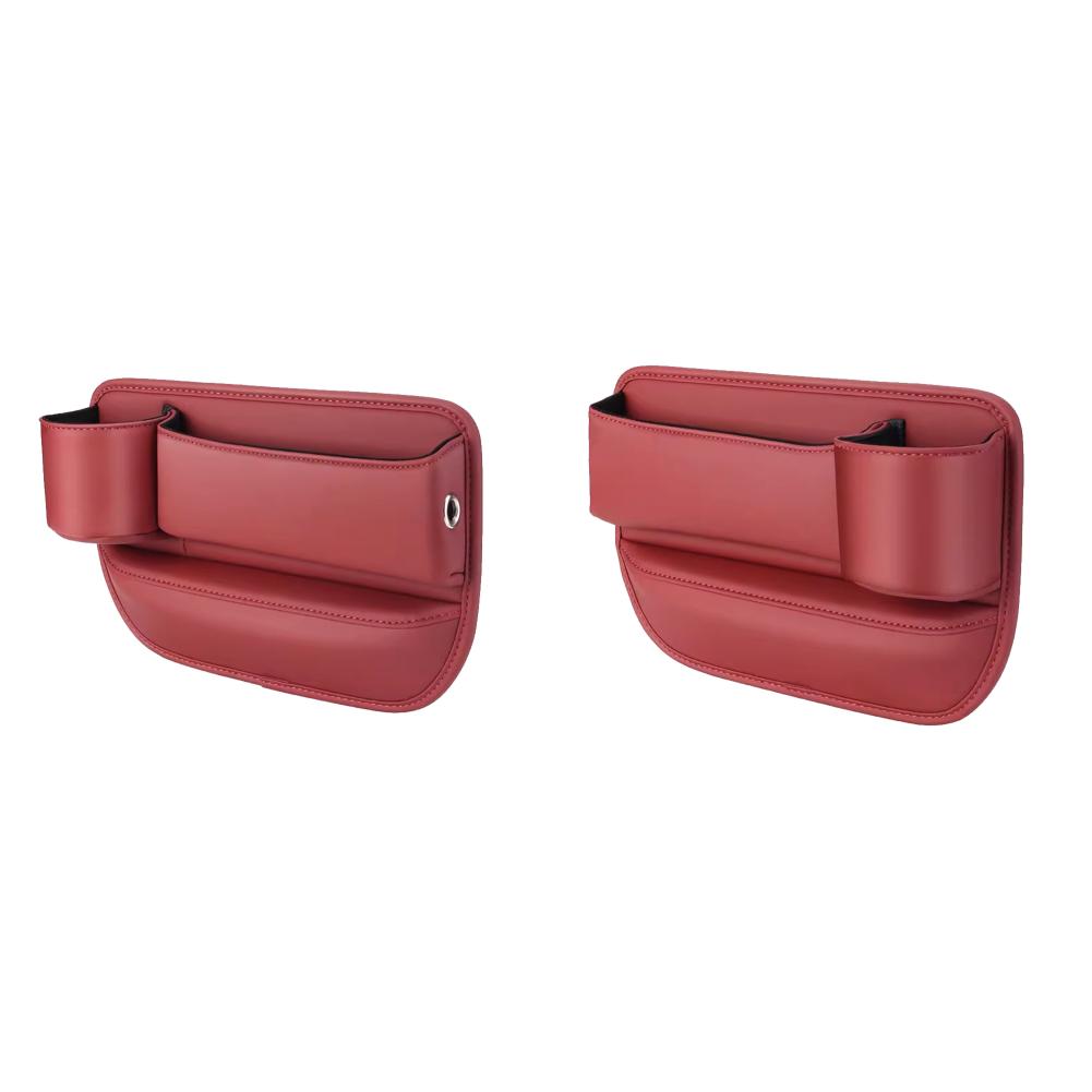 Car Interior Storage Pocket Leather Multifunction Storage Box Pocket Car Seat Side Drink Phone Holder Auto Interior Accessories