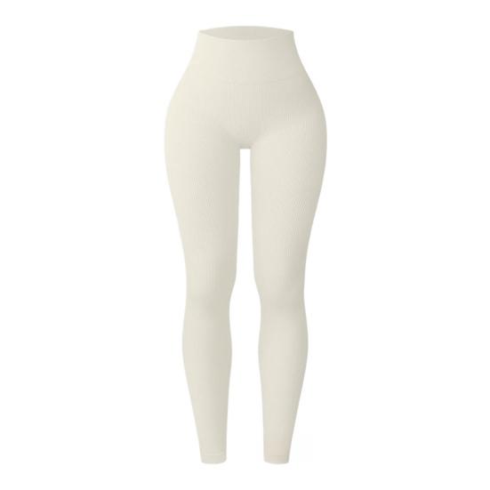Pantaloni da Yoga ad Alta Elasticità da Donna Pantaloni Casual con Elastico in Vita Alta Colore Unico Vestibilità Aderente Leggings da Danza Lavoro