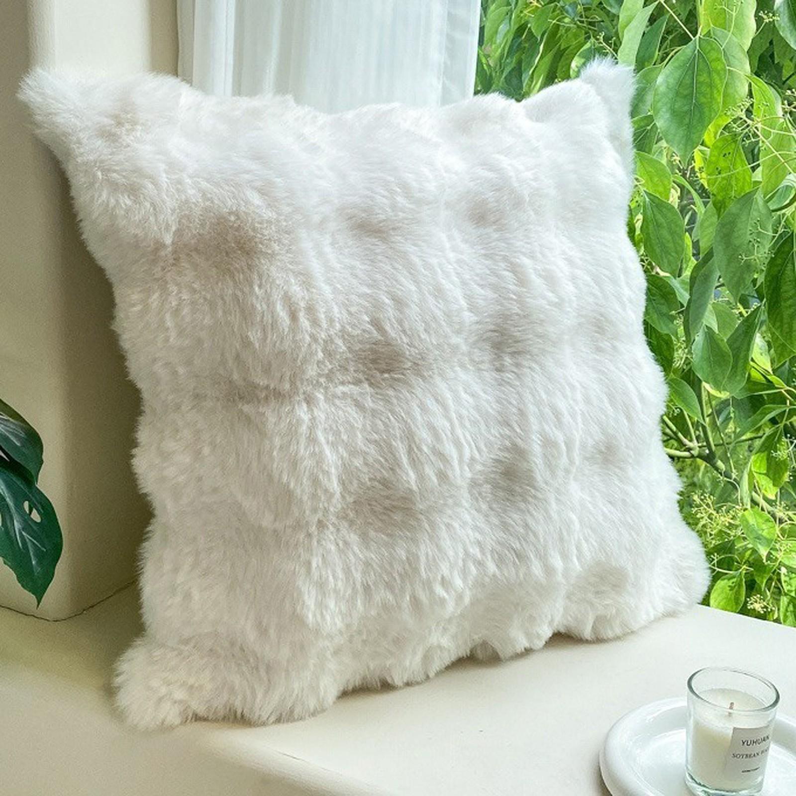 

Толстый плюшевый флисовый чехол для подушки 18 дюймов мягкий декоративный чехол для дивана, наволочка для спальни One Size