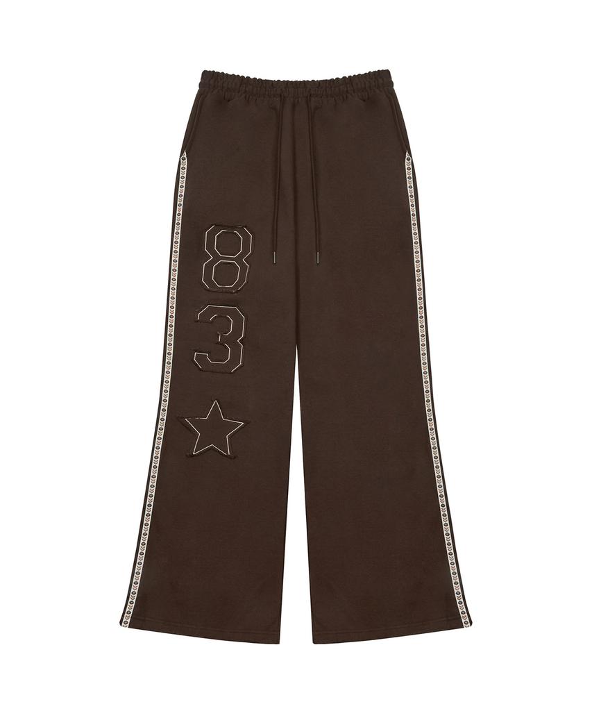LARTIGENT L20 Vintage Training Pants(Brown)