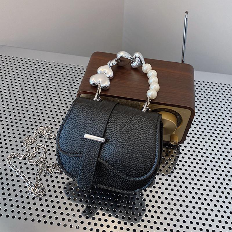 Stylish Minimalist Saddle Bag Women's Cross-border Trend Small Pu Shoulder Bag