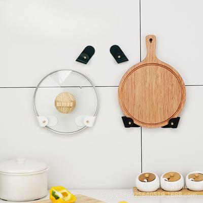 Perforation-free Wall-mounted Pot Lid Rack Kitchen Countertop Storage Pot Lid Rack Multi-functional Pot Lid Rack Rack