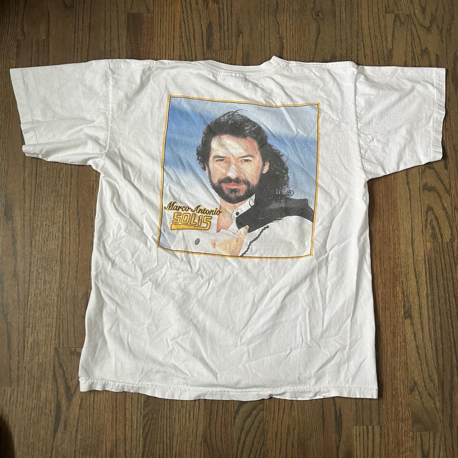 Rare Vintage 90s Marco Antonio Solis Los Bukis Band Tee Sz XL Unisex T-Shirt S