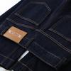 Women's Dark Blue High-Waisted Slim Fit Cropped Flare Jeans - Spring 2025 Collection