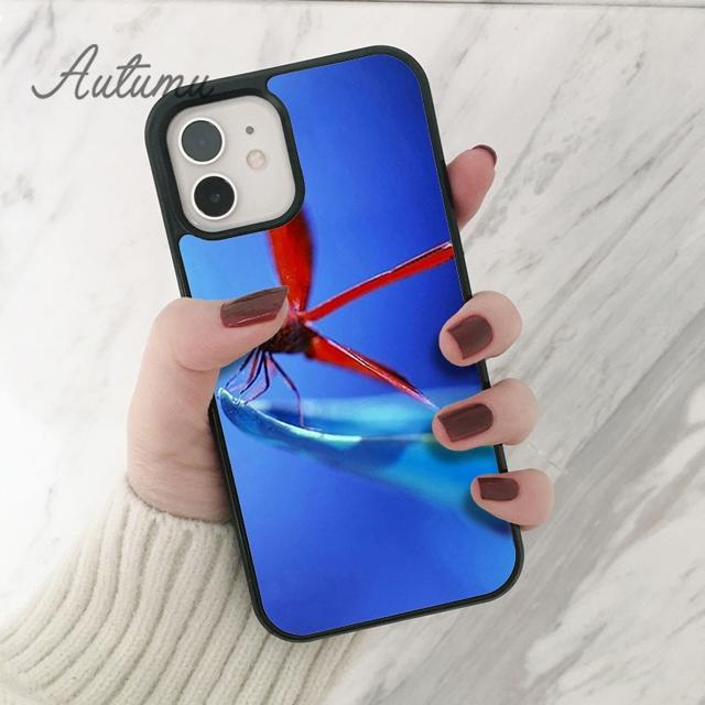 Dragonfly Animal Phone Case for iPhone 17 Air 15 16 16e 11 12 13 14 Pro Max Plus Cover coque Fundas Shell