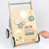 Multifunctional Baby Walker with Wooden Xylophone, Beads, and Gears - Educational Role-Playing Toy for Toddlers
