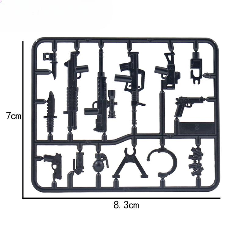 Military Building Block Doll Weapon Accessories Weapon Pieces Parts Children'S Toys Assembly Building Block