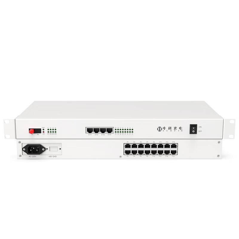Zhongke Optoelectronics 16-Channel PCM Voice Fiber Optic Transceiver