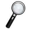 Magnifying Glass 5X 13X 20X Handheld Magnifier UV Light with 30pcs LED for Rding Inspection