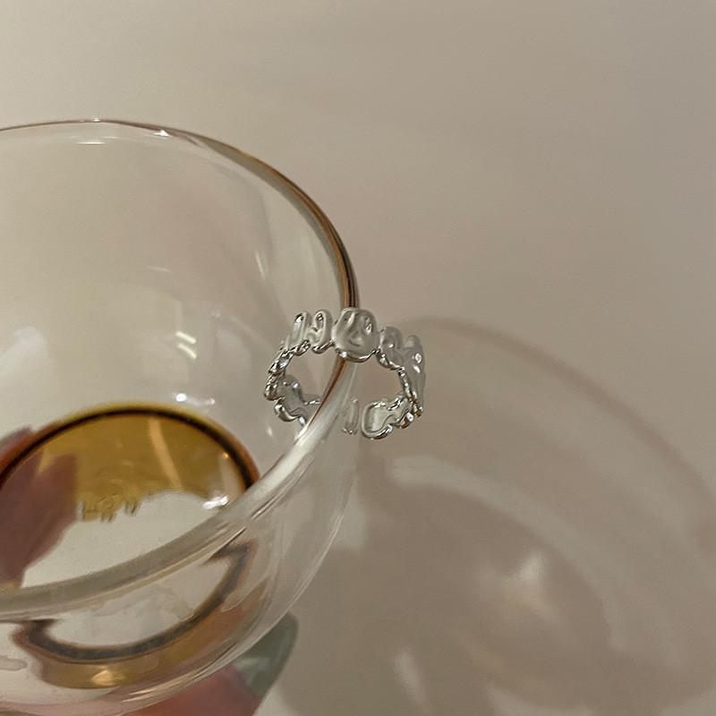 Eleganter Verstellbarer Geometrischer Kupferring mit Atemberaubendem Mondstein Für Modebewusste Frauen