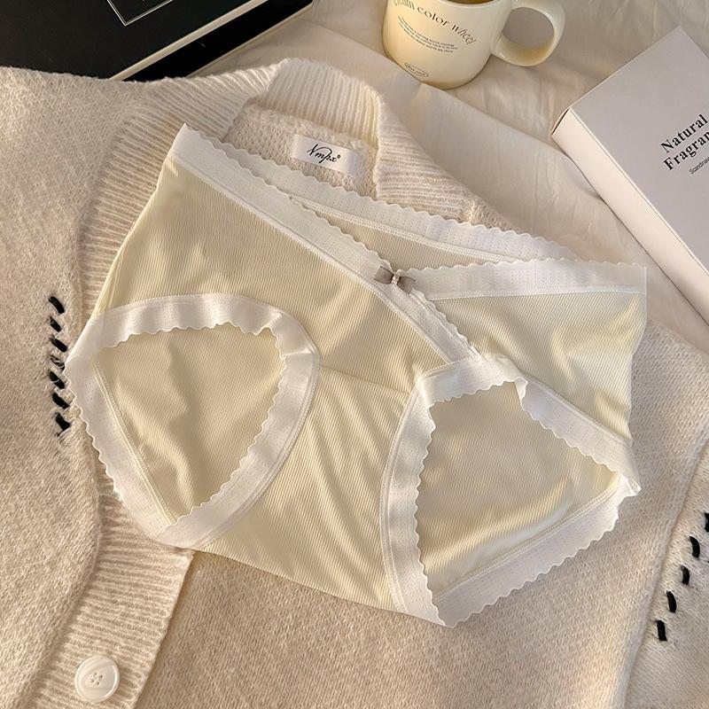 Moda Damska Plus Size Uniwersalne Majtki Ciążowe z Bawełnianym Kroczem o Średnim Stanie, Wygodne i Oddychające