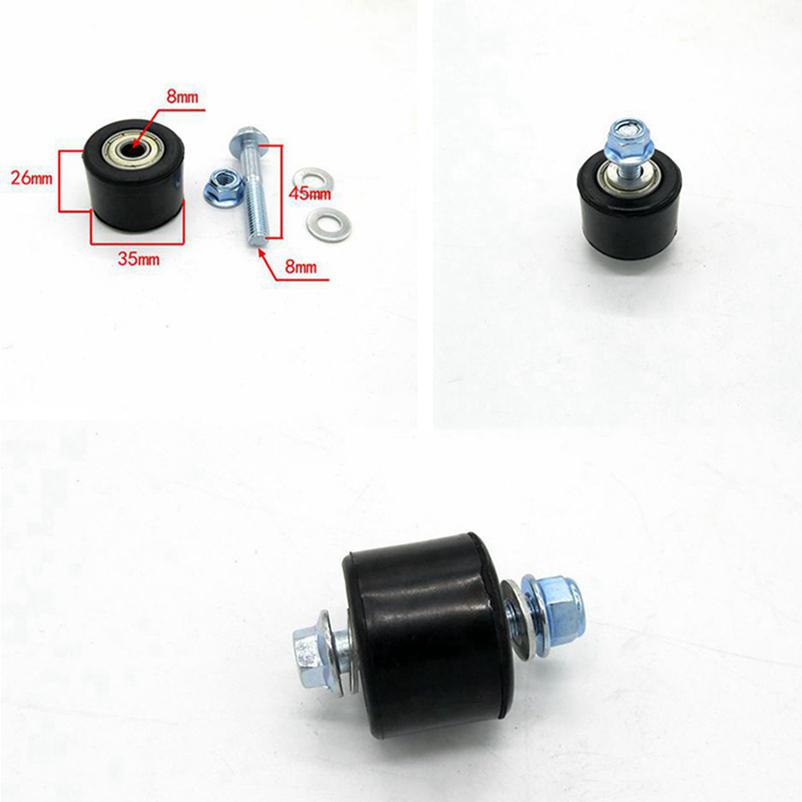 8MM Chain Roller Set Wheel Guide With Screw Motorcycle Part Bolt Durable 1Set