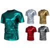 2024 Summer European-Size Men's Casual Shiny Short-Sleeve T-shirt