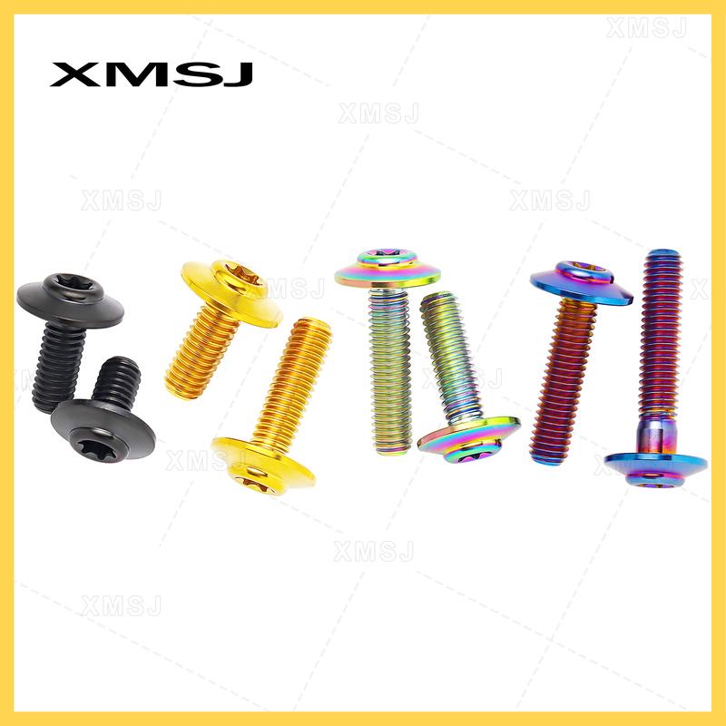 Titanium Bolts M5 M6x10 15 20 25 30 35mm Torx Head Screws for Motorcycle Body Shell Casing Modification Bolt Disc Brake Screw