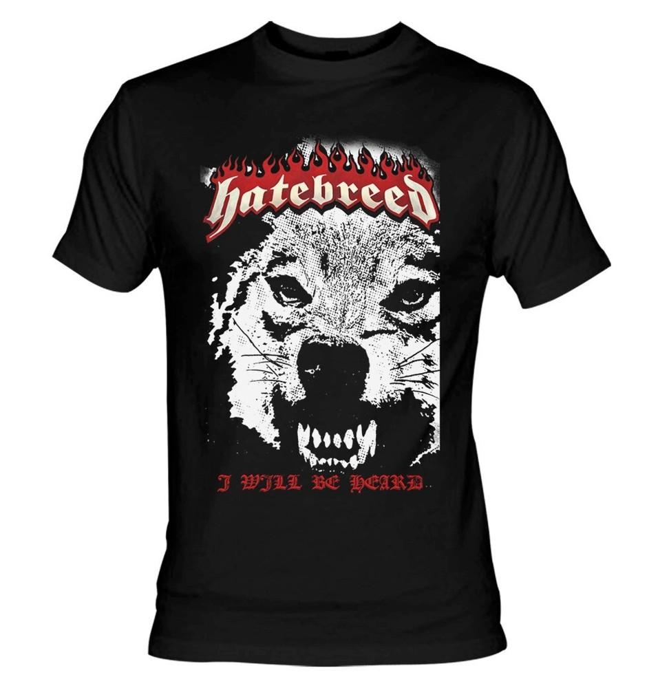 Hatebreed Band - I Will be Heard Shirt Short Sleeve Black Unisex S-5XL  EM0645 Unisex T-Shirt XXXL