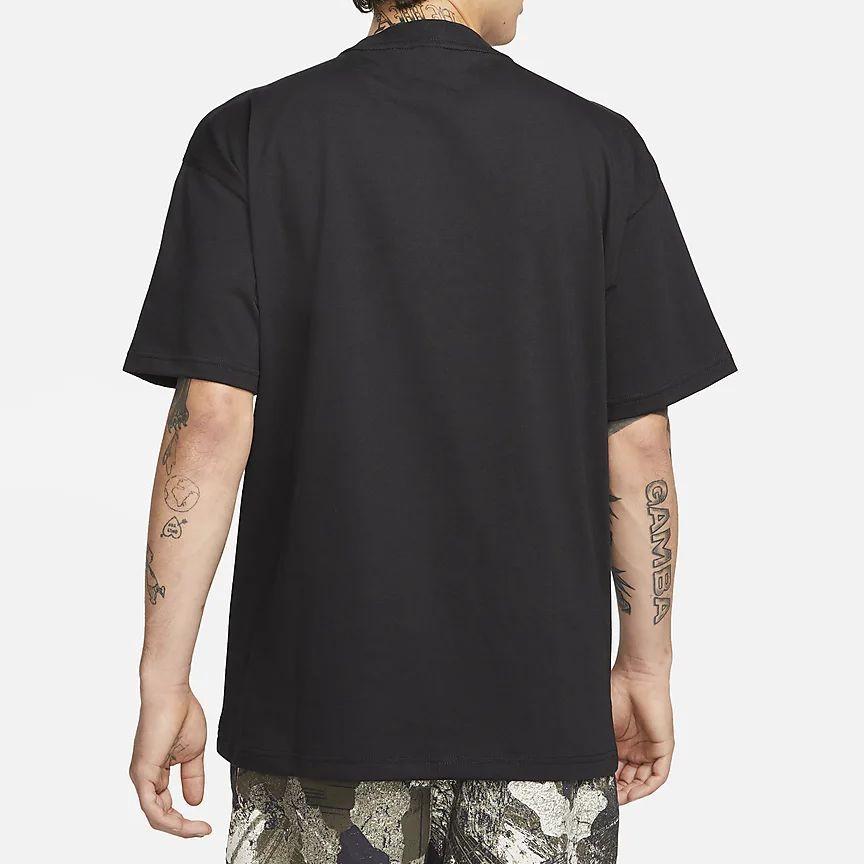 Nike Collezione ACG T-shirt a maniche corte a tinta unita da uomo per sport all'aperto, vestibilità ampia, nero DQ1816-011