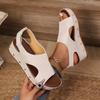 Fashion Women Sandals Summer Platform Wedge Sandals Women Rubber Sole Buckle Peep Toe Elegant Woman Shoes Large Size Sandalias De Mujer