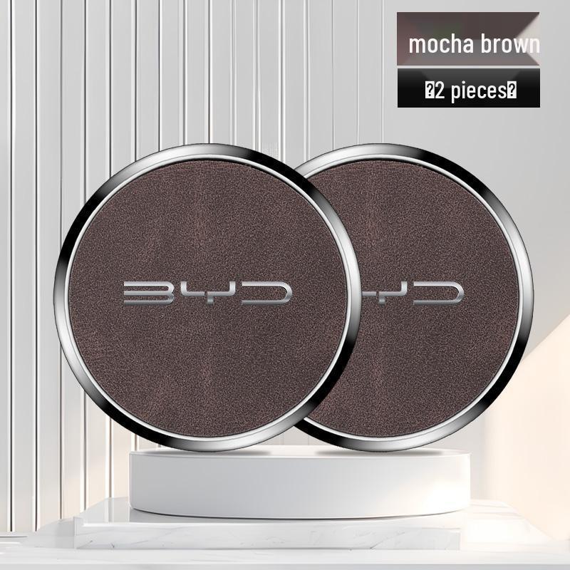 Compatible BYD Yuan UP Alloy Non-slip Water Cup Mat for 24-26 Models