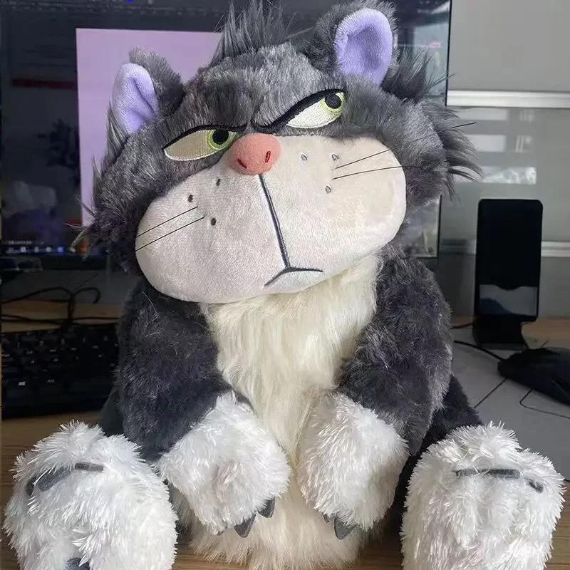 3080cm Cinderella Lucifer Cat Plush Dolls Soft Stuffed Animal Plushie Decor Kawaii Cartoon Pillow Princess Kids Christmas Gift
