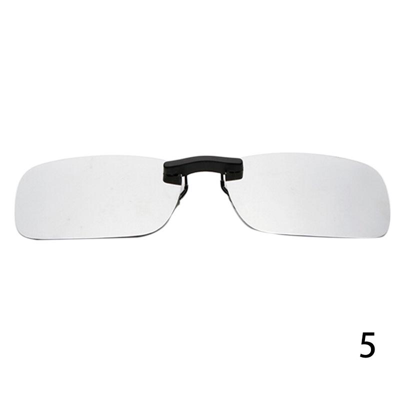New 1pc Unisex Polarized Clip On Driving Glasses Sunglasses Day Vision UV400 Lens Driving Night Vision Riding Sunglasses Clip