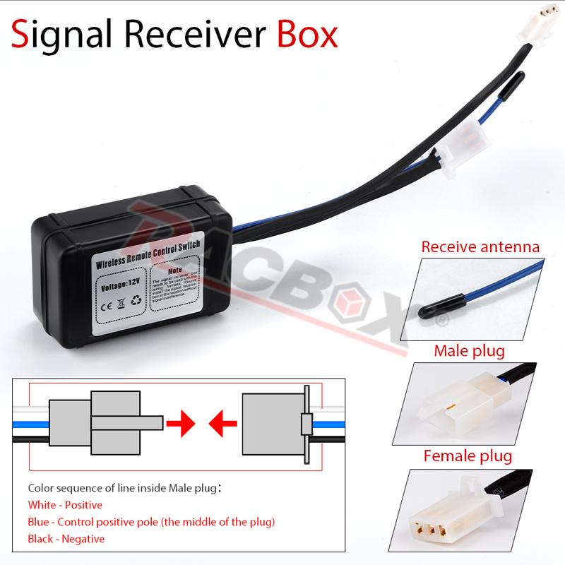 LED Light Bar Wiring Harness 12V 40A Relay Wireless On-off Switch 180W\300w Offroad Car Strobe Work Head Fog Light 2 Leads Wire