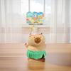 Kawaii Cartoon Plush Capybara Keychain Island Style Cute Doll Pendant Bag Hanging Ornaments Car Keyring