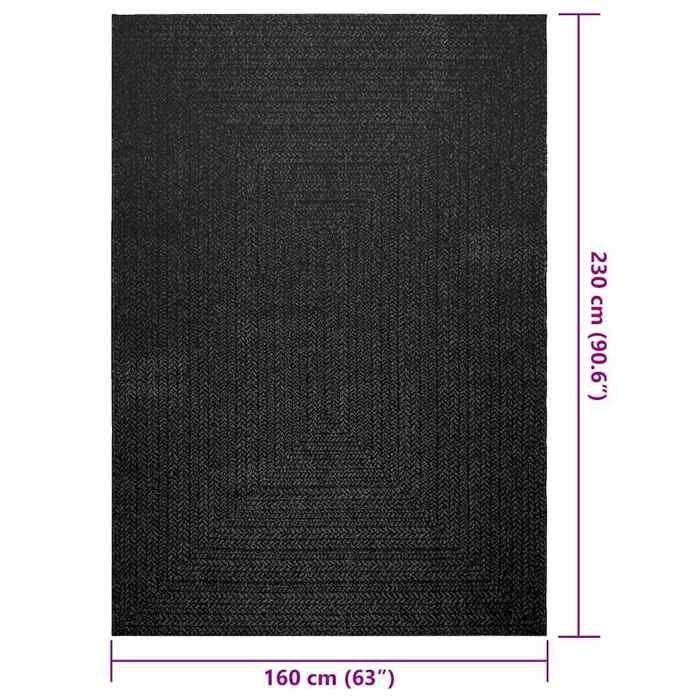 VidaXL Tapis ZIZUR 160x230 cm aspect de jute intérieur extérieur, tapis d'extérieur, tapis de sol, tapis d'intérieur 4010336