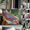 Fashion FFfrantisek Kupkaed Cushion Cover Antidustmite Pillowcase Invisible Zipper Silky Short Plush Sofa Cushion Cover