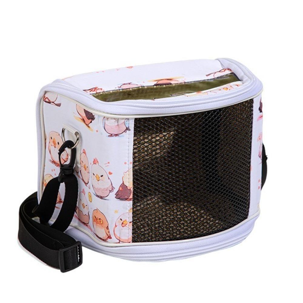 

Adjustable Straps Parrot Outdoor Bag Large Space Pet Travel Bag Pet Transfer Cage Four Seasons 7.09x5.12x5.12 in