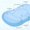 Memory Foam Pillow for Single Person Soft Ergonomic Cervical Neck Pillow for Student Dormitory Blue
