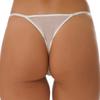 Womens Micro See Through Thong Low Waist Elastic Waistband Sheer Panties Briefs Lingerie Underwear
